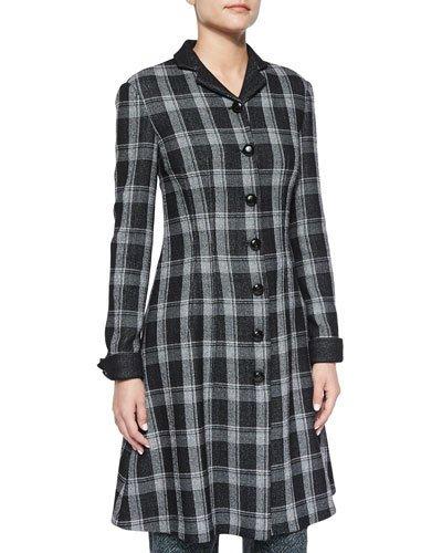 Woven Plaid Flared