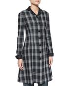 Woven Plaid Flared
