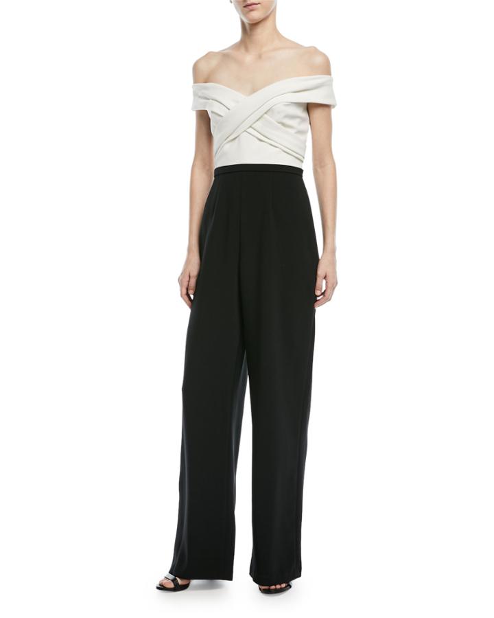 Crisscross Off-the-shoulder Jumpsuit