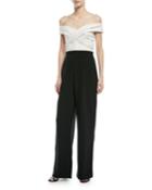 Crisscross Off-the-shoulder Jumpsuit