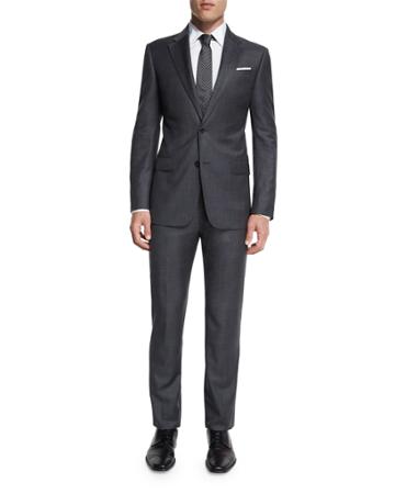 G-line New Basic Sharkskin Two-piece Wool