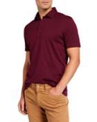 Men's Solid French-collar Polo
