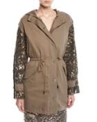 Tadita Embellished-sleeve Coat