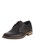 Wade Leather Lace-up Oxford, Black