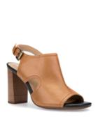 Leather Block-heel