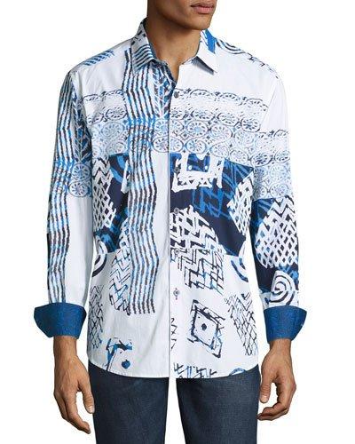 Mesozoic Woven Button-front
