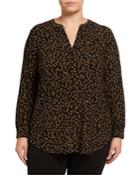 Plus Size Stellar Dot Print Top