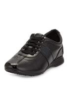 Bria Grand Snake-print Sneaker, Black/snake Print