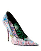 Graffiti Knife Pointed Pumps