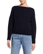 Ribbed Boat-neck Wool-cashmere