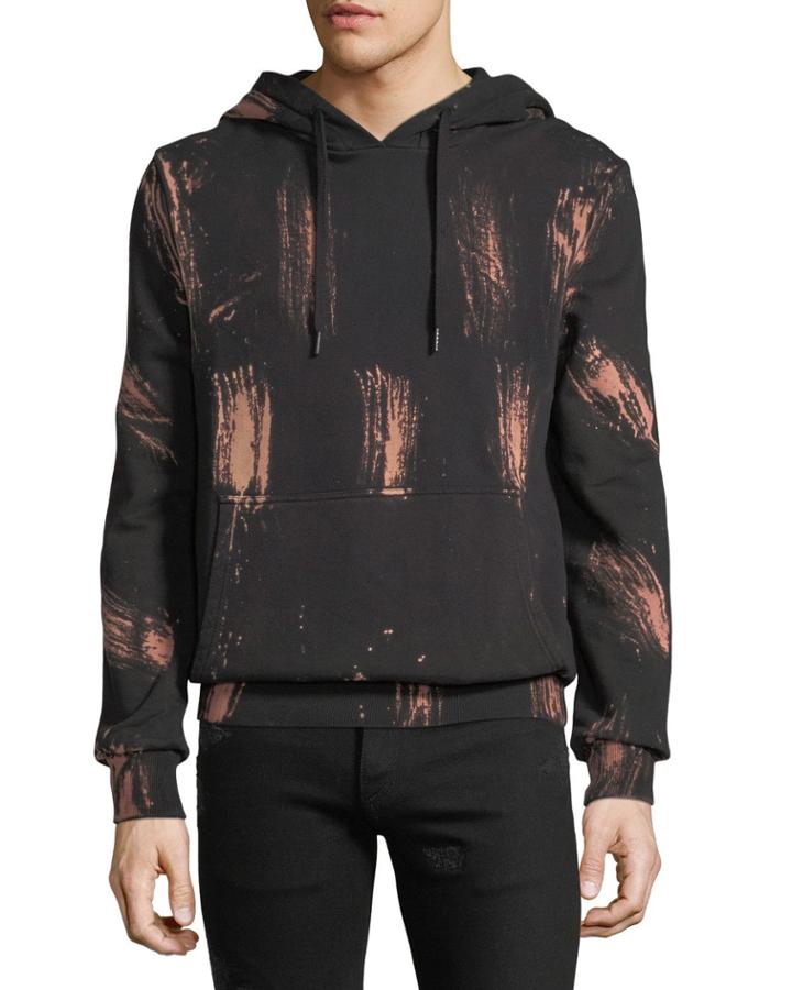 Pamela Bleached-streak Fleece Hoodie