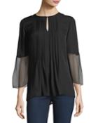 Orion 3/4-sleeve Pleated