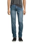 Tight Slim-fit Denim Jeans, Blue