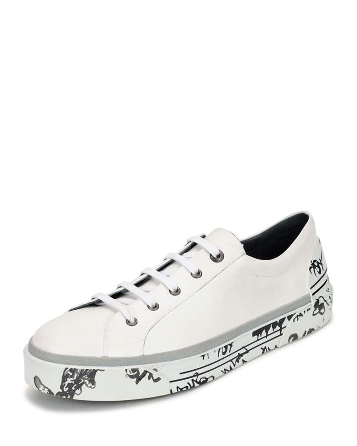 Leather Graffiti-sole Derby