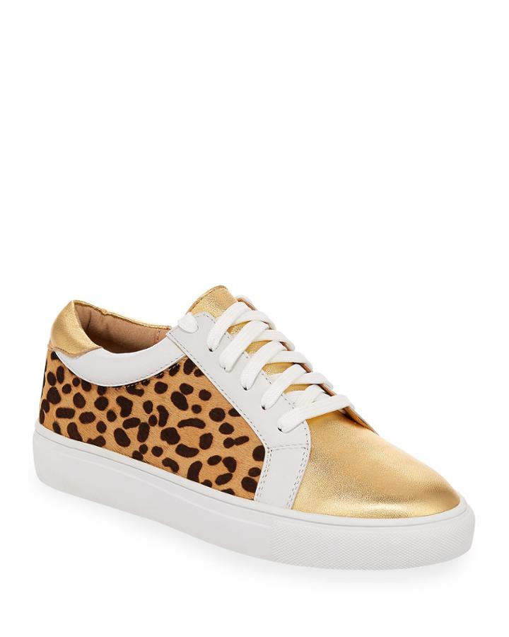 Layla Cheetah-print Fur Low-top