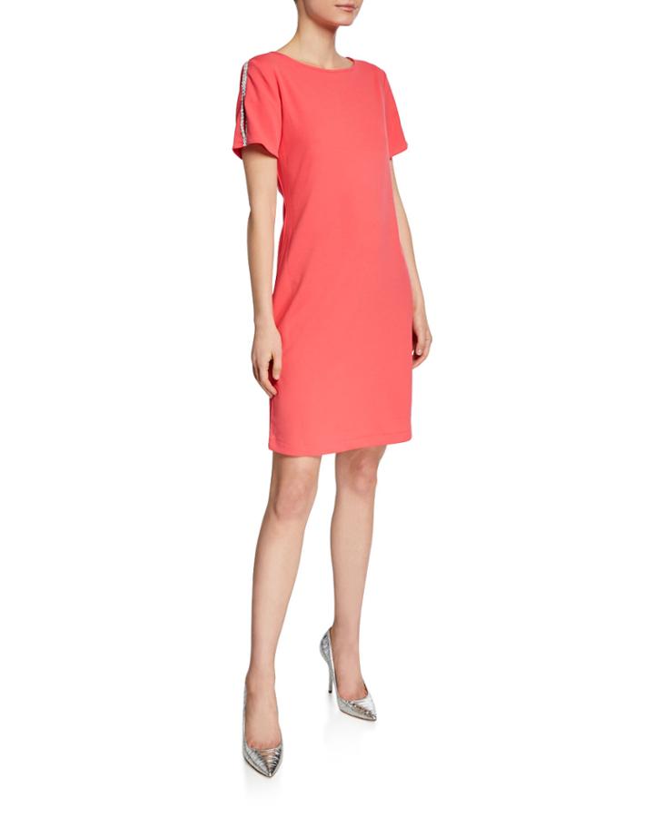 Scuba Embellished Split-sleeve