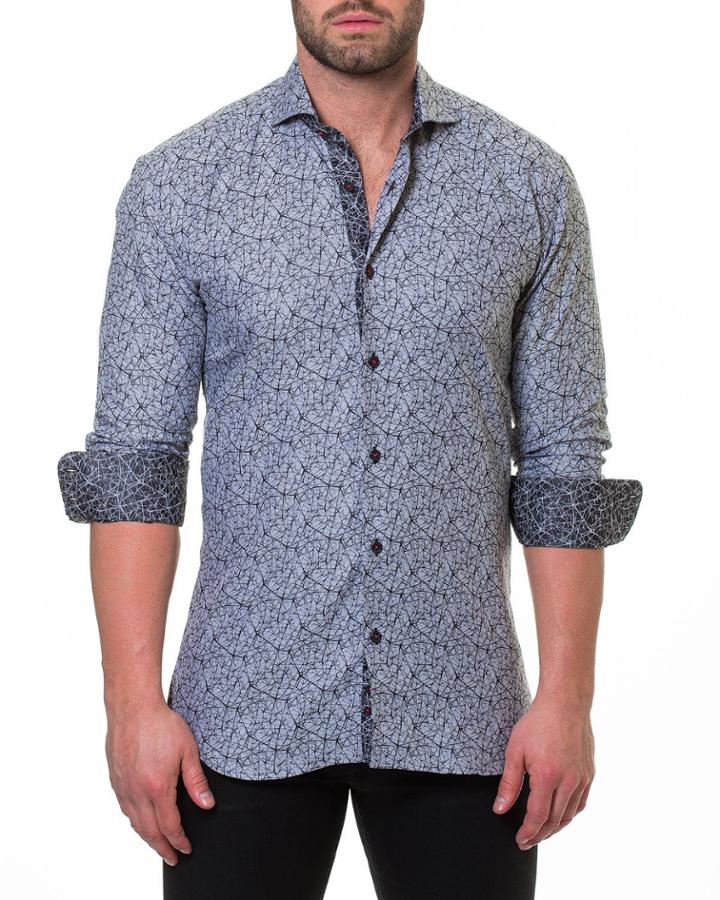 Men's Shaped-fit Wall Street Electric Gray