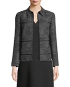 Adaya Zip-front Tweed Jacket