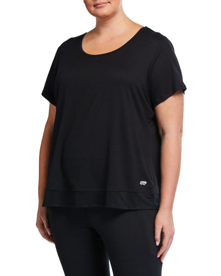 Plus Size Wrap-back Tee