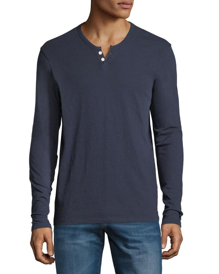 Men's Slub Henley T-shirt