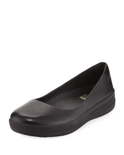 Florrie Super Ballerina Flat, Black/metallic