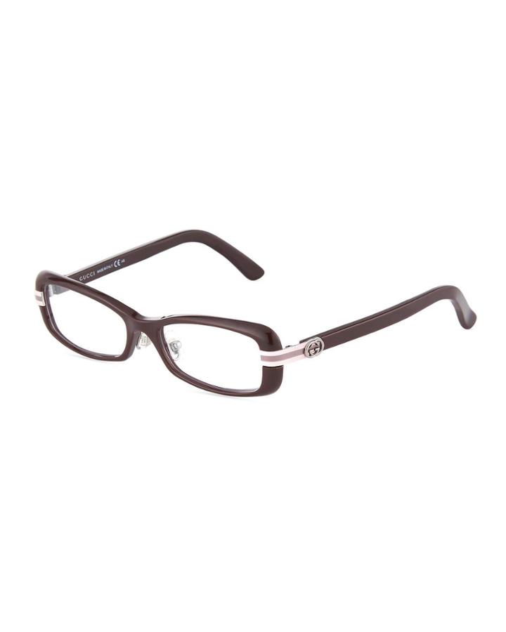 Rectangular Acetate/metal Optical Glasses