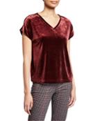 Holly Short-sleeve Velvet Tee