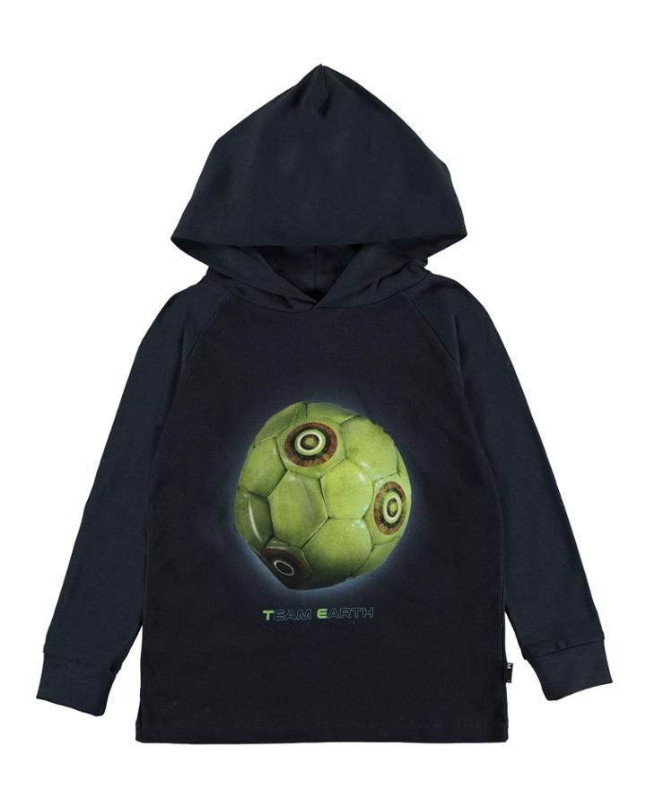 Ramzi Team Earth Graphic Hooded Tee,
