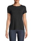 Crewneck Short-sleeve Seamed-back Tee