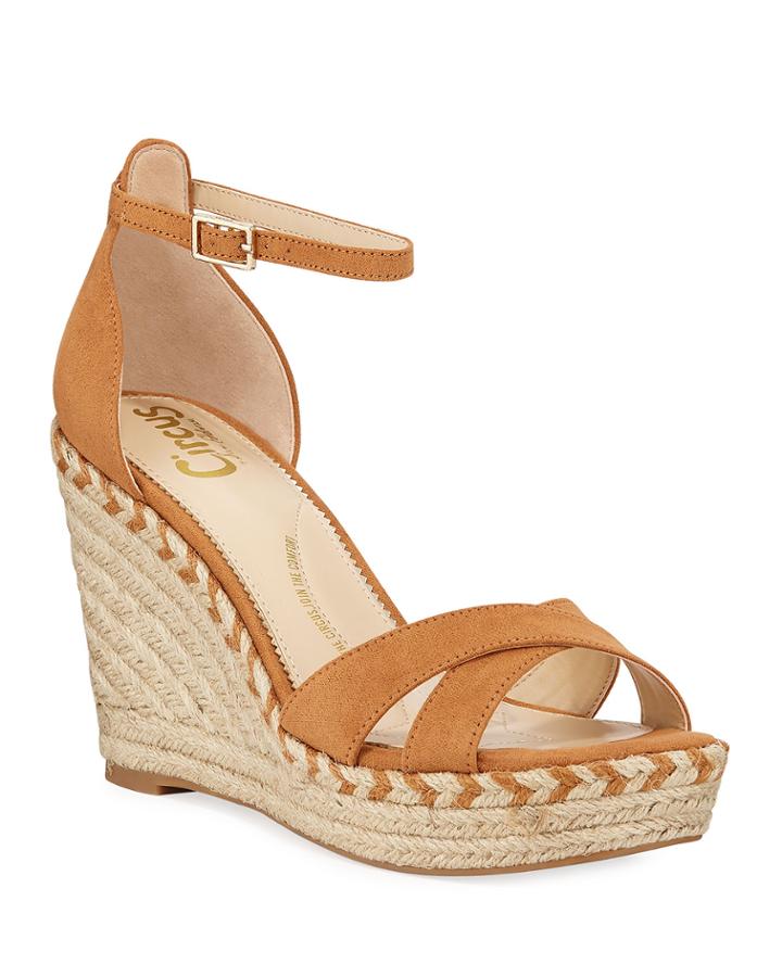Renee Microsuede Wedge Espadrilles