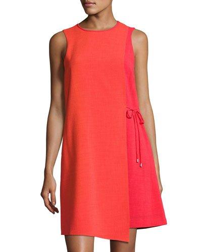 Sleeveless Grasscloth Dress,