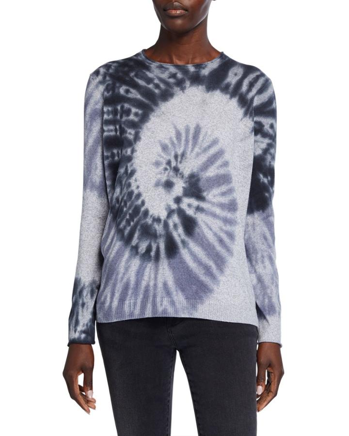 Swirl Tie-dye Cashmere-blend