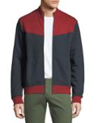 Men's Colorblock Heavyweight Fleece Zip-front Jacket