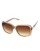 Thinline Square Sunglasses, Brown