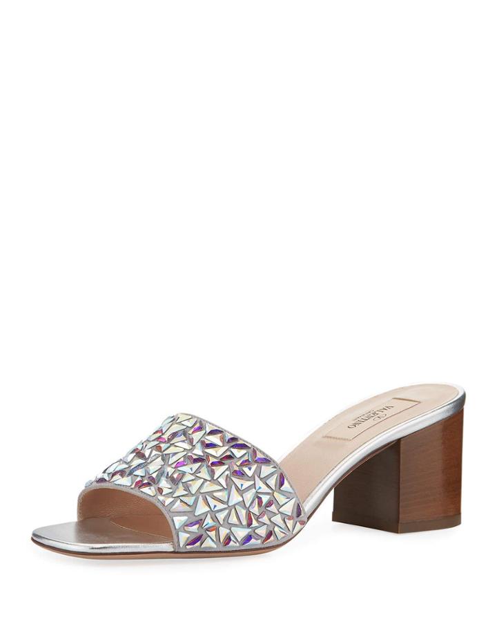 Metallic Leather Embellished