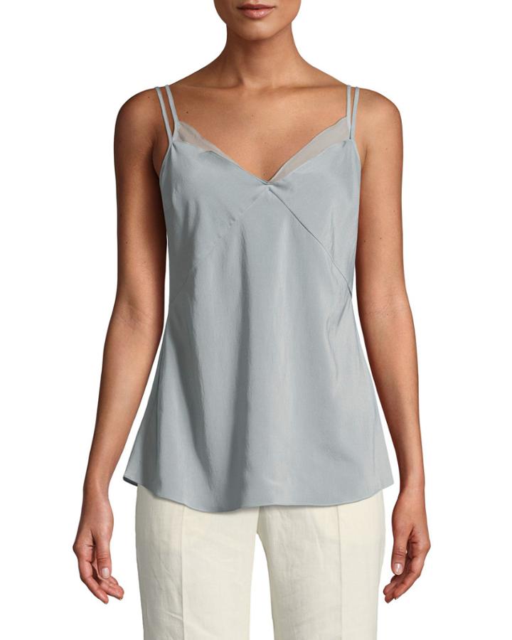 Layered Silk Camisole Top