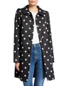 Deco-dot Hooded Trench Coat