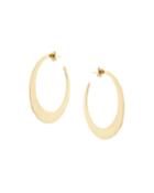 Medium Gloss Hoop Earrings In 14k Yellow Gold