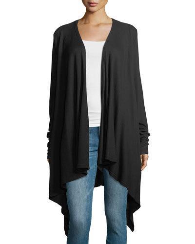 Open-front Jersey Cardigan
