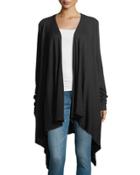 Open-front Jersey Cardigan