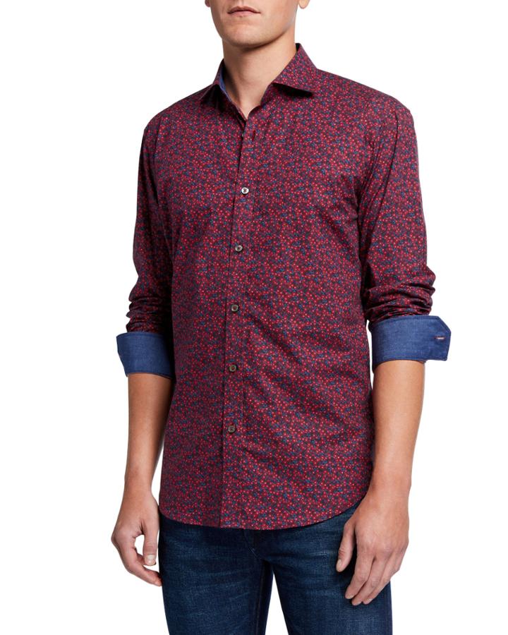 Men's Shaped-fit Floral