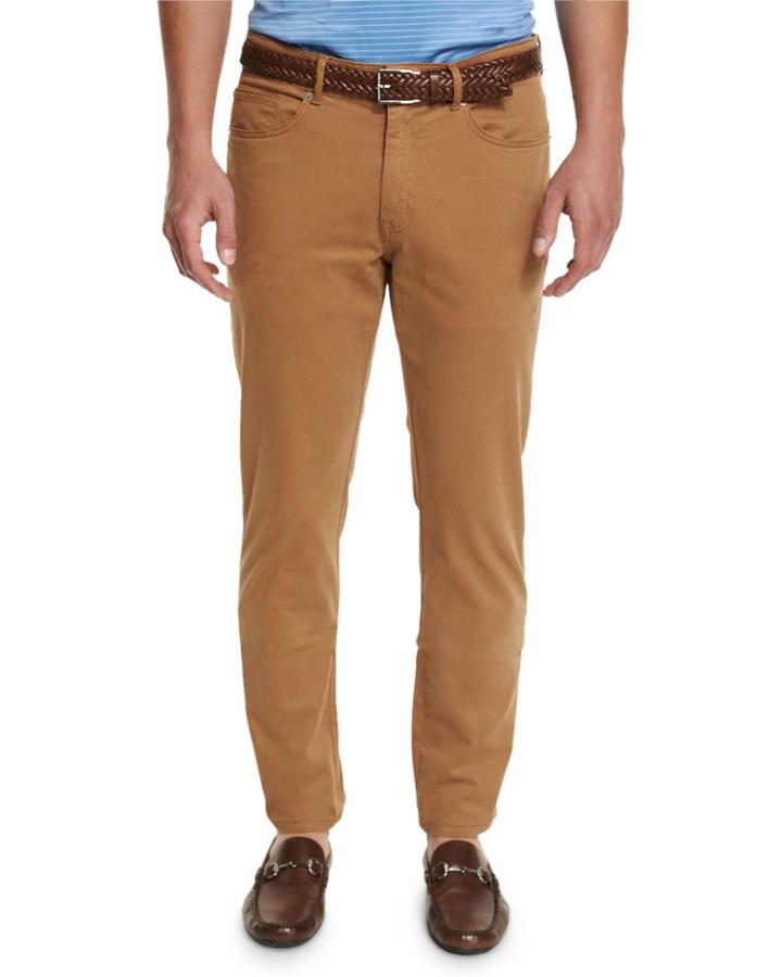 Five-pocket Stretch-sateen Pants
