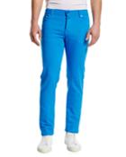 Twill Five-pocket Pants, Capri Blue