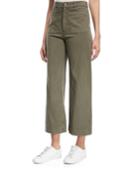 Finley High-waist Wide-leg Cropped Pants