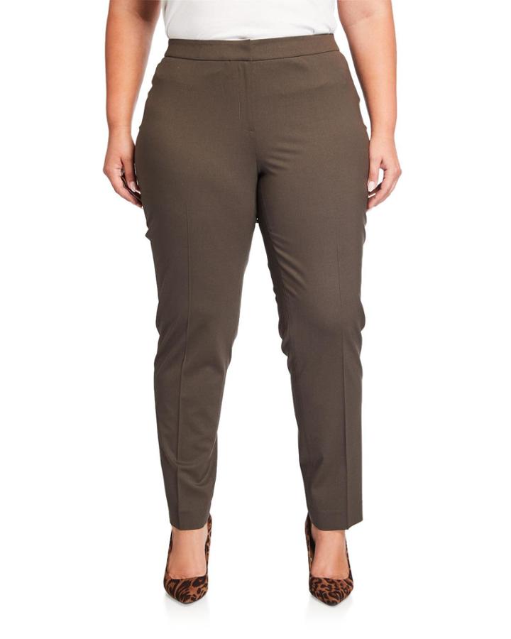 Plus Size Crosby Straight-leg Wool Pants