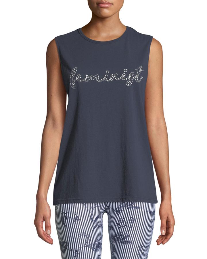 Feminist Embroidered Cotton