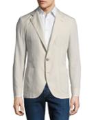 Hopsack Blazer Two-button Jacket