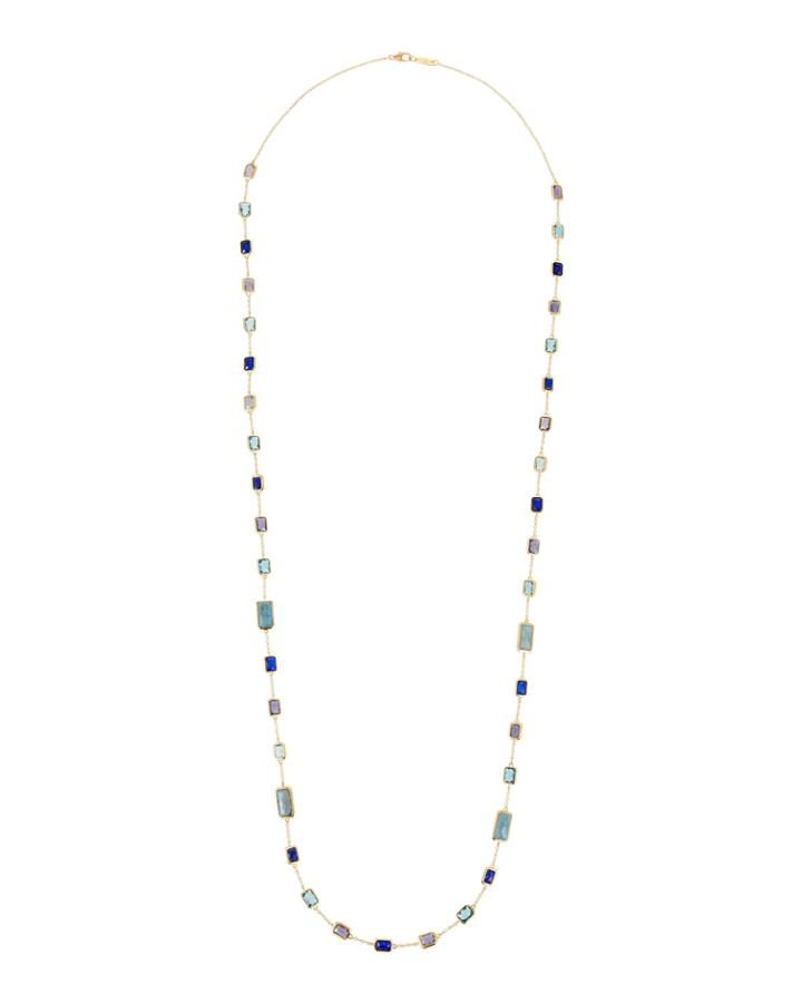 18k Gold Rock Candy Station Necklace In