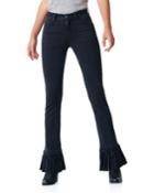 Demi High-rise Ruffle Bootcut Jeans
