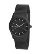 Men's Agerso Quartz Black Stainless Steel Bracelet Watch